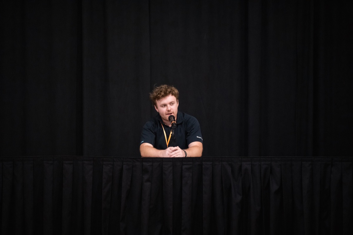 Ryan Grant speaking at Applied AI Experience